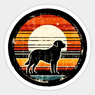 Labrador Retriever Dog Vintage Sunset Lab Lover Sticker